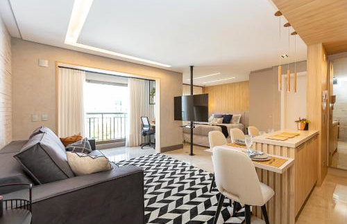 Luxuoso Apt Batel - 4 Minutos do Shopping Pátio Batel c/ Garagem, Piscina, Sauna e Academia - Foto 1