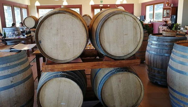 Entering the winery's tasting room