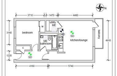 1 Bedroom Flat in the Heart of Merchant City - Foto 18