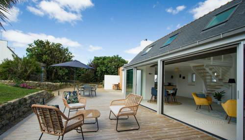 Tipoz'Immo - Ti Marin 500m de la plage et restaurant à pied - linge inclus et lits faits - wifi inclus - grande terrasse plein sud - spacieuse - lumineuse - Foto 5, Garden view