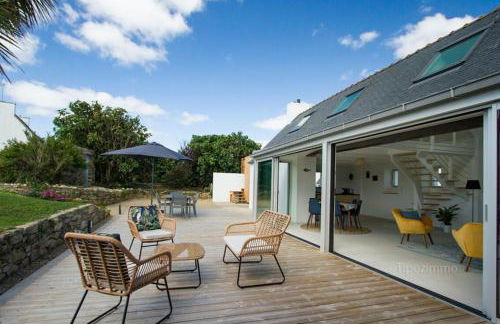 Tipoz'Immo - Ti Marin 500m de la plage et restaurant à pied - linge inclus et lits faits - wifi inclus - grande terrasse plein sud - spacieuse - lumineuse - Foto 5