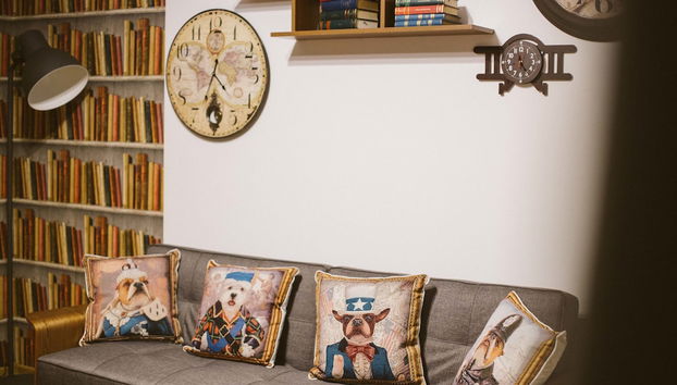 Coin salon dans le hall