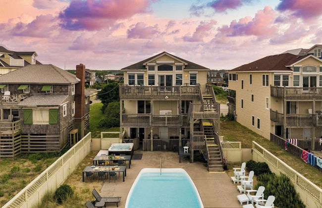 Sleeps 28 Beachfront w/ Pool, Hot Tub, Game Room Atlantic Watch by Avantstay - Foto 55