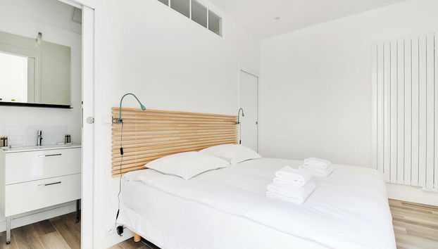 Charming Aptt With Patio - 2bd/4p - Monceau Park - Foto 2, Habitación