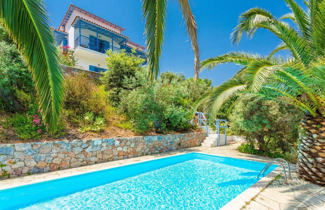 Villa Ourania Large Private Pool Sea Views A C Wifi - 1491 - Foto 1