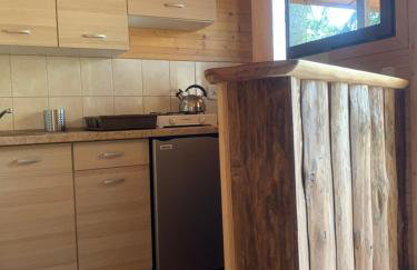 Domek nad jeziorem Wilczyńskim dla czterech osób, sypialnia z łożem małżeńskim oraz salon z rozkładanym narożnikiem - Photo 13