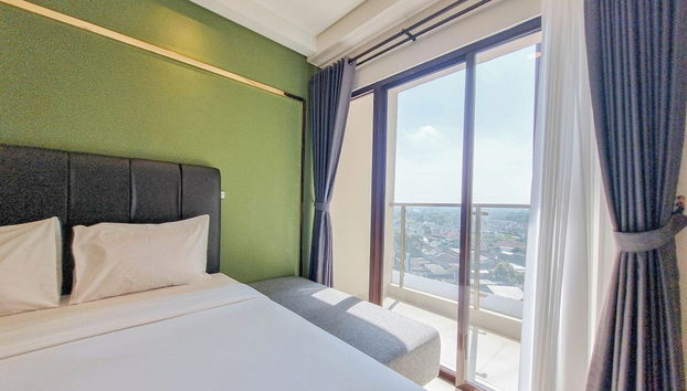 Homey And Minimalist Studio At Patraland Amarta Apartment - Foto 3, Habitación