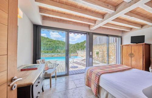 Maison 5 étoiles luxe 6p piscine privée chauffée Lascaux - Foto 32