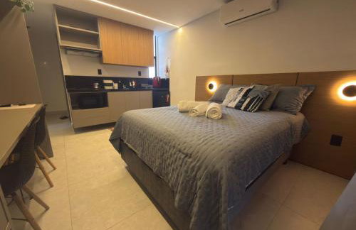 Lindo Studio com rooftop e piscina - Foto 23