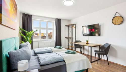 Larooms Merseburg - Apartment NP24 - 2 Zimmer - 4 Betten - Waschmaschine - Parkplatz - Balkon - Foto 4