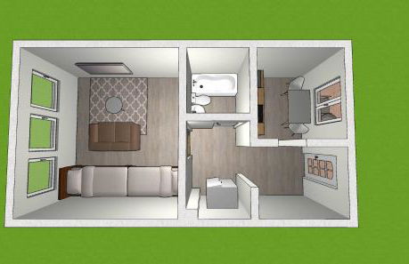 EMAS 1 Wohnung mit 2 Einzelbetten, Küche, WLAN, TV - Foto 1