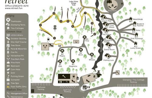 Breathtaking Treehouse with Barbecue and Hot-tub in Scottsboro, Alabama - Foto 27