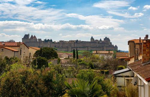 Maison, piscine & vue sur la Cité de Carcassonne - Foto 3