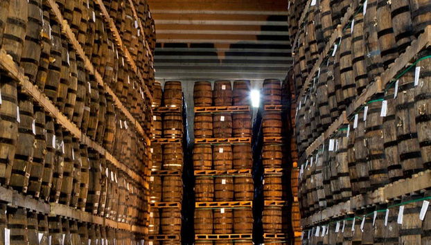 The barrel room at the Barceló Rum Historical Centre