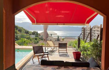 Villa avec piscine privative et vue imprenable sur le golf de Saint-Florent à 300 m de la plage - Foto 5