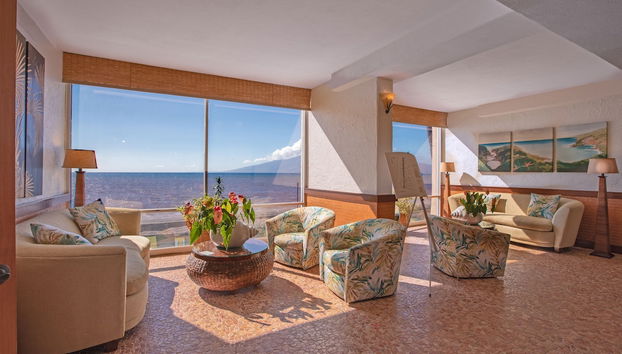 Coin salon dans le hall