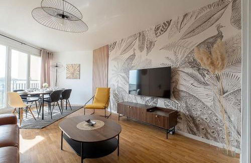 Confort & Spacieux Family Travel pour 6 - 10' to Disneyland Paris 25' to Paris - In front of Train Station Torcy RER A - Foto 2