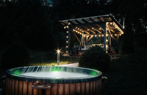 Dom na wzgórzu z widokiem na jezioro z balią i sauną - Foto 15