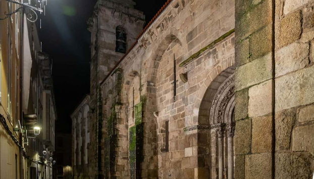 La coruña al calar della notte