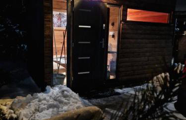 Odpoczywajka domek brzozowy z balią i sauną - Foto 18