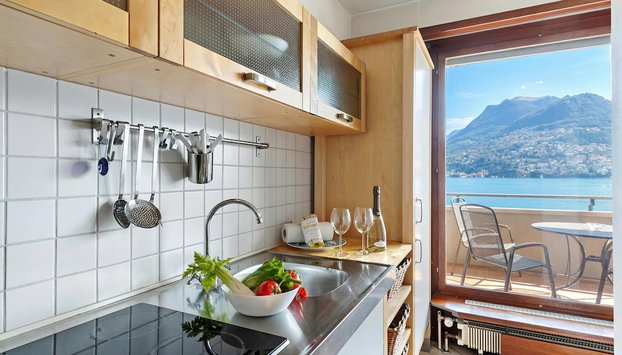 Comfort Holiday In Paradiso With Lake Lugano View - Foto 5, Eigene Küche