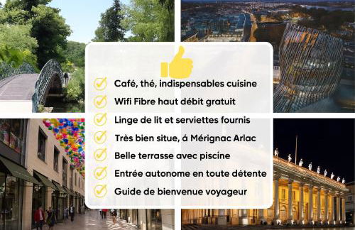 Maison indépendante avec piscine et jardin à Mérignac, à 15 min du centre de Bordeaux - Foto 20