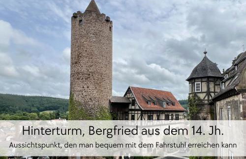 STORCHENNEST - Scandi Style - in der historischen Hinterburg Schlitz - mit Aufzug, Parkplatz & Garten - nahe Fulda und Bad Hersfeld - Foto 25