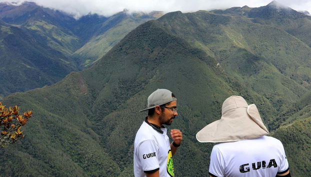 Mountains in the background