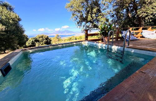 Maison de maître en pierre de 1831 avec vue sur la mer à Porticcio - Foto 5