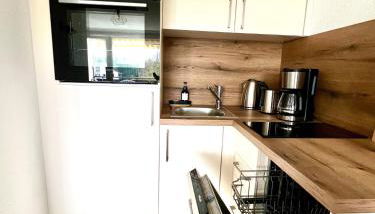 Ferienwohnung Wolkenfrei mit Pool und Sauna - Foto 5, stove, dishwasher, toaster