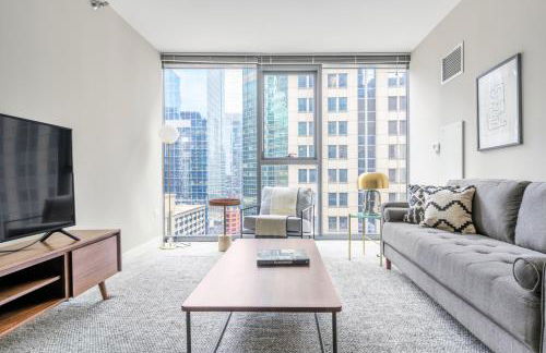 Loop 1BR w Pool Gym nr Financial District CHI-261 - Foto 1