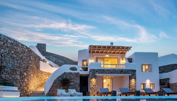 Luxury Villa With Stunning Views Above Kalo Livadi - Foto 3, Habitación