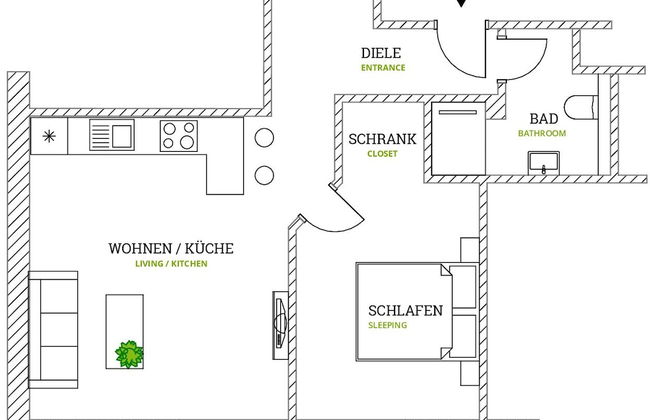 aparthotel glück auf Düppelstrasse - Foto 51
