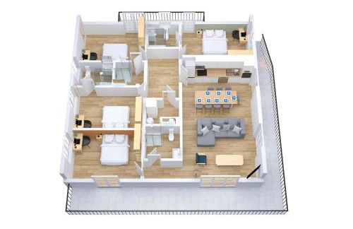 Le Noyer - moderne - spacieux - parking - Foto 8