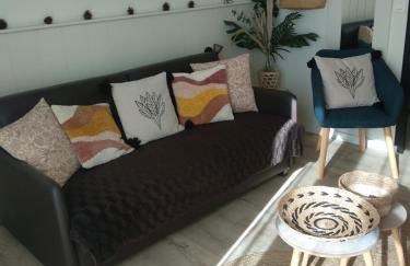 Charmant logement Guidel Plage, vue mer, piscine chauffée, avec une chambre - Foto 6