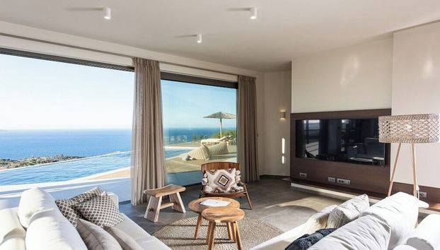 A UNIQUE VILLA IN KOKKINO HORIO - Foto 4, Zona de estar