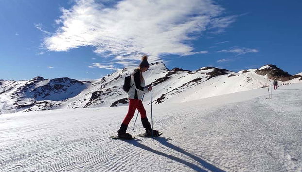 Paseo en raquetas de nieve