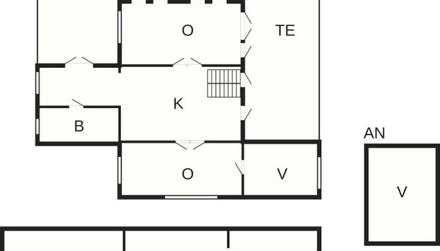 7 Person Holiday Home in Hallabro - Foto 4, Planta do andar