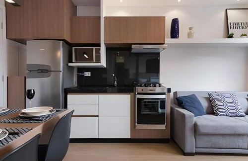 Studio prox shopping Curitiba Wifi, TV a Cabo e ar by UROOMS - Foto 6