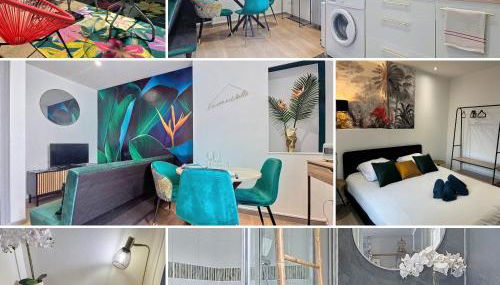 L'Oiseau du paradis - terrasse privée, parking, wifi rapide, arrivée autonome, entre gare et centre-ville, rez-de-chaussée - Foto 2