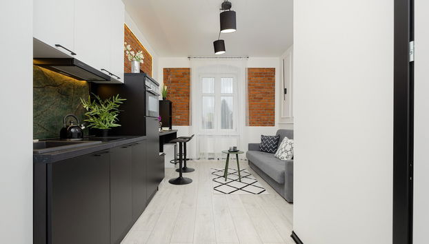 Cozy Studio Poznańska in Łódź by Renters - Foto 4, Cocina privada