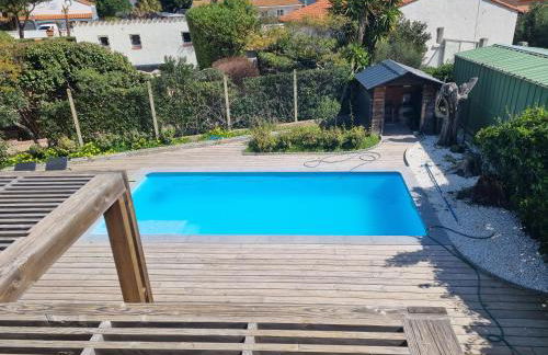 Piscine privative, CLIM, WIFI, 150m de la plage, 6 couchages, bel appartement rdc - Photo 17