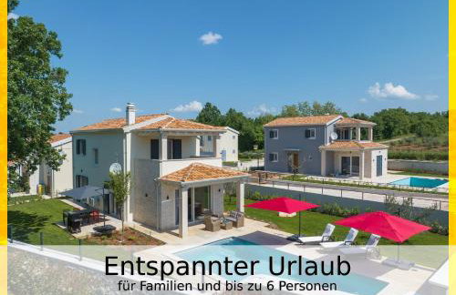 Villa Falco für Familien, bis 6 Personen, 3 Schlafzimmer mit Bad en Suite, Pool mit Loungebereich, Grillterrasse, schnellem Wlan, 2 Parkplätze, - Foto 1