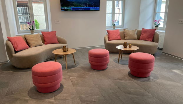 Zona de estar del vestíbulo