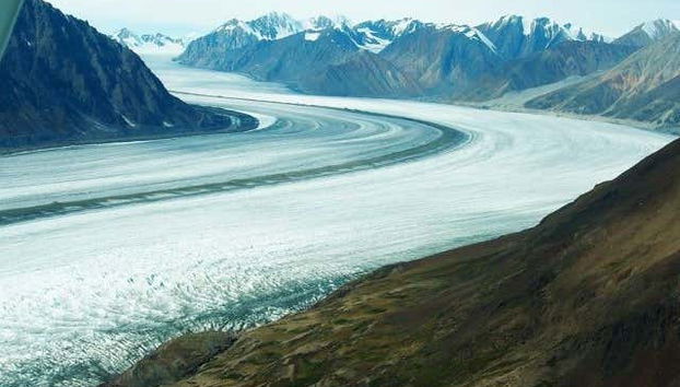 Vistas de las montañas de Kluane
