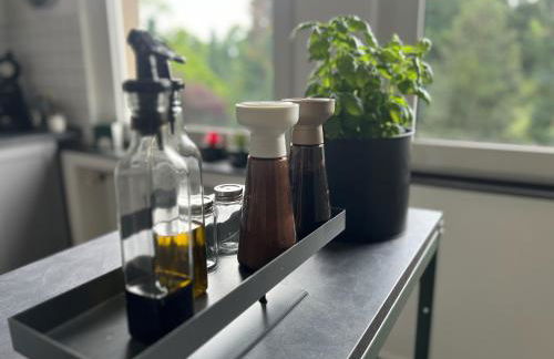 Apartment 2- Modernes Studio in Duisburg Meiderich, 4,7 km Hbf, U-Bahn 250m, Flughafen Düsseldorf 28 km, Landschaftspark 2,9 km, 5 Gehminuten von Herzklinik entfernt - Foto 9