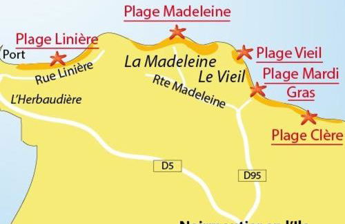 Maison cosy 6 pers, plage à 160m, jardin clos, plancha, ménage inclus - FR-1-224B-204 - Foto 16