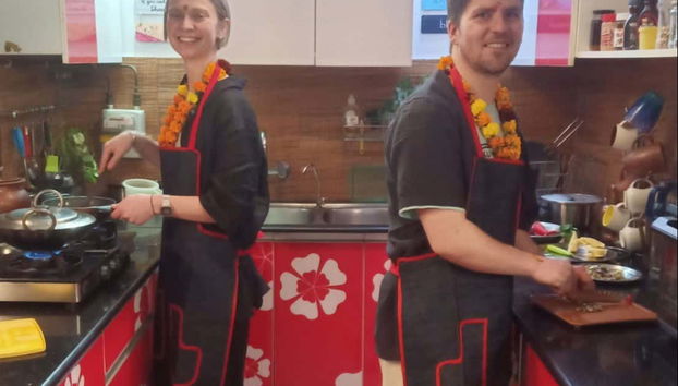 Making the Indian dishes