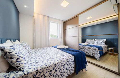 Aconchego e privacidade para sua família com 2 quartos, sala e cozinha integrados e sacada com churrasqueira - Foto 8