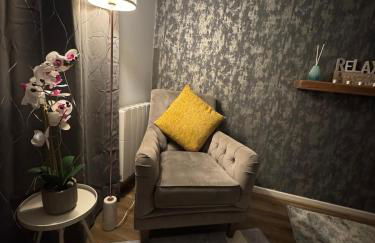 Luxury 2-Bed Apartment,Office with Built-In TV King Bed, Private Entrance and free Parking - Foto 53